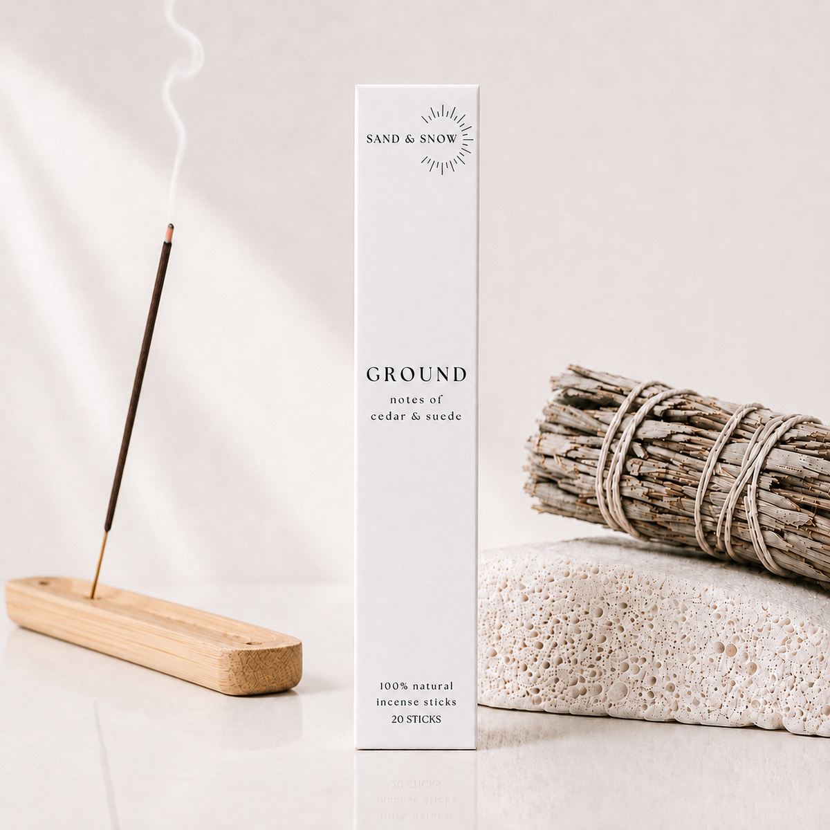 GROUND | 20 sticks | notes of cedar & suede
