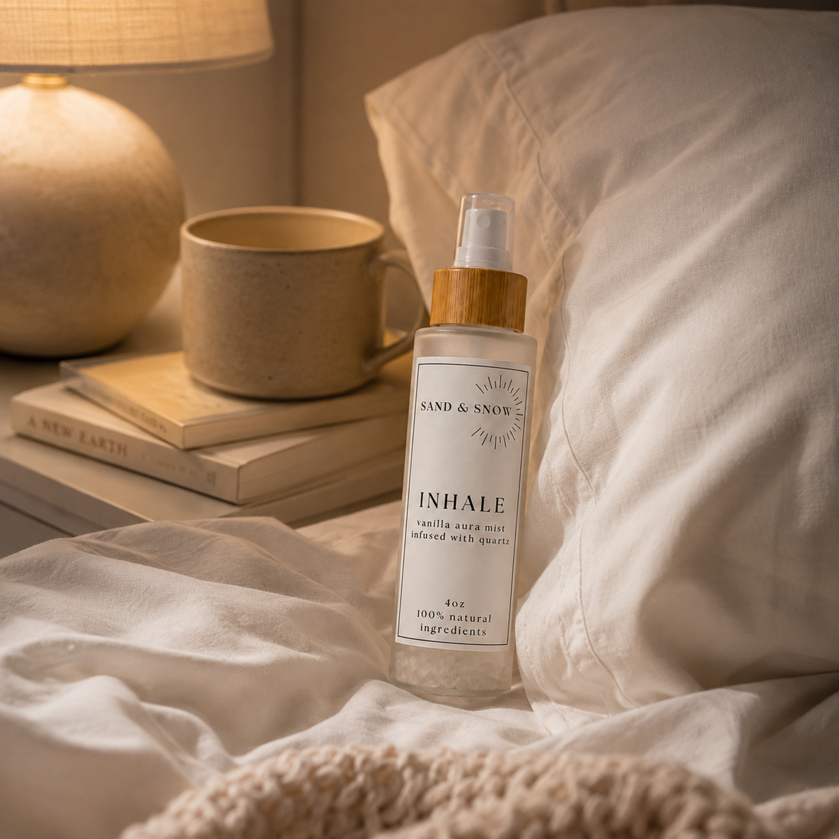 INHALE | 4oz | Clear Quartz Infused Vanilla Room + Aura Mist