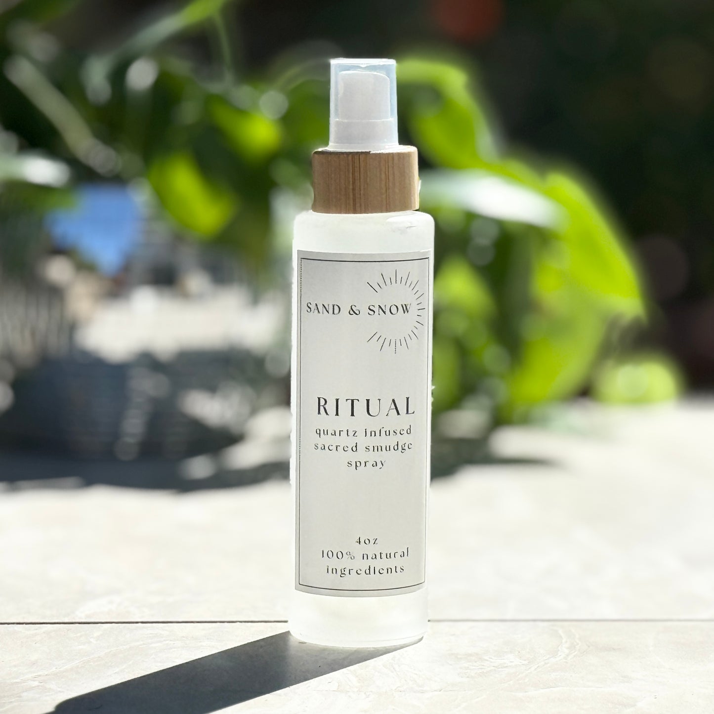 RITUAL | 4oz | Clear Quartz–Infused Sage + Palo Santo Sacred Smudge Spray