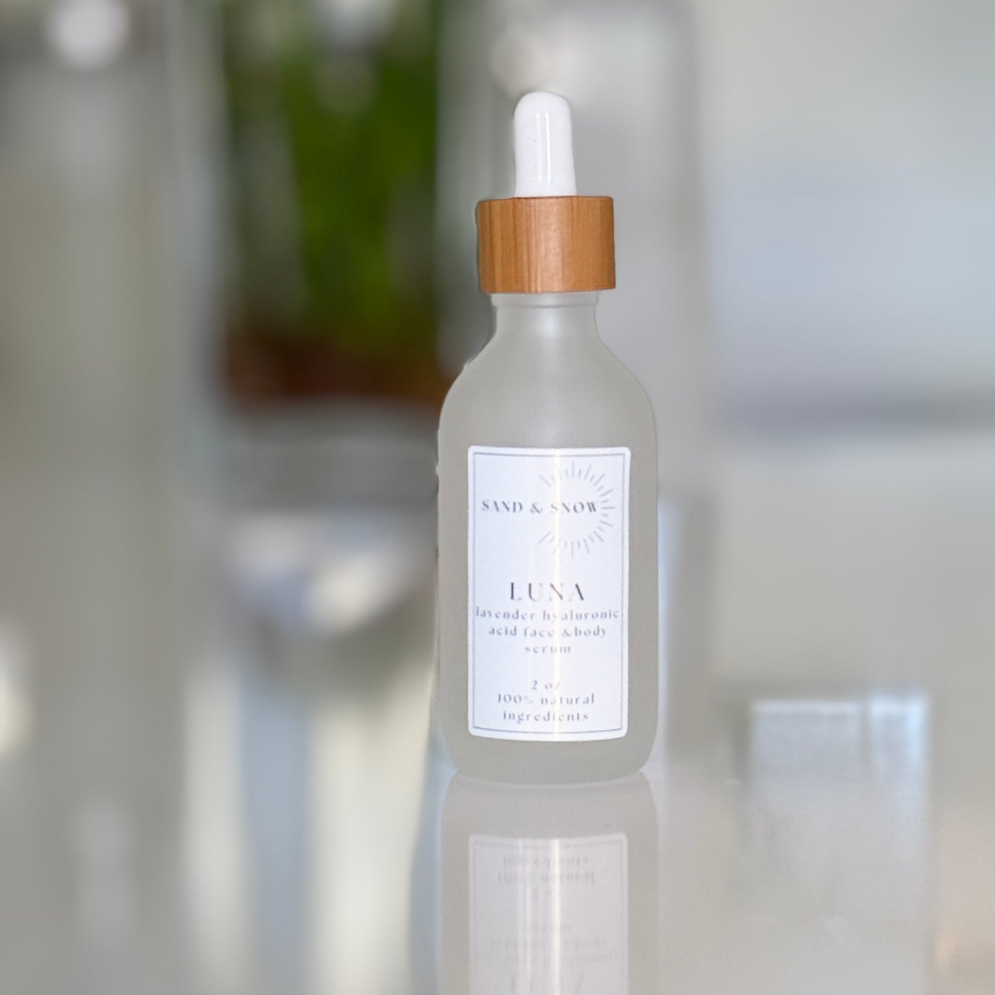 Luna | 2oz | Organic Lavender Water Hyaluronic Acid Face and Body Serum