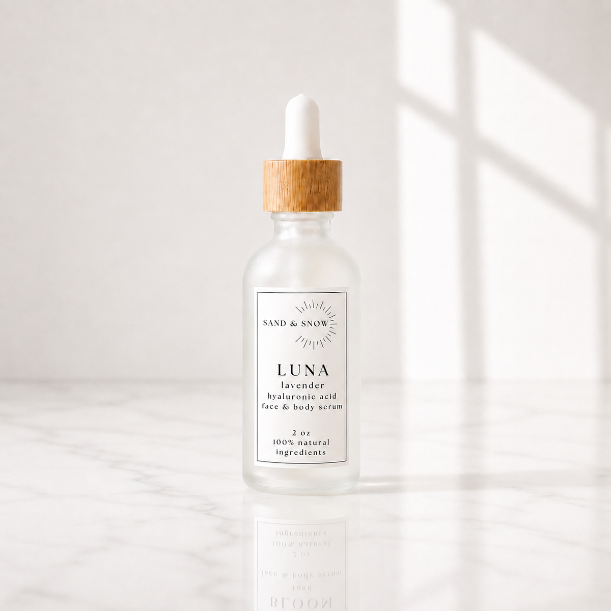 Luna | 2oz | Organic Lavender Hyaluronic Acid Face and Body Serum
