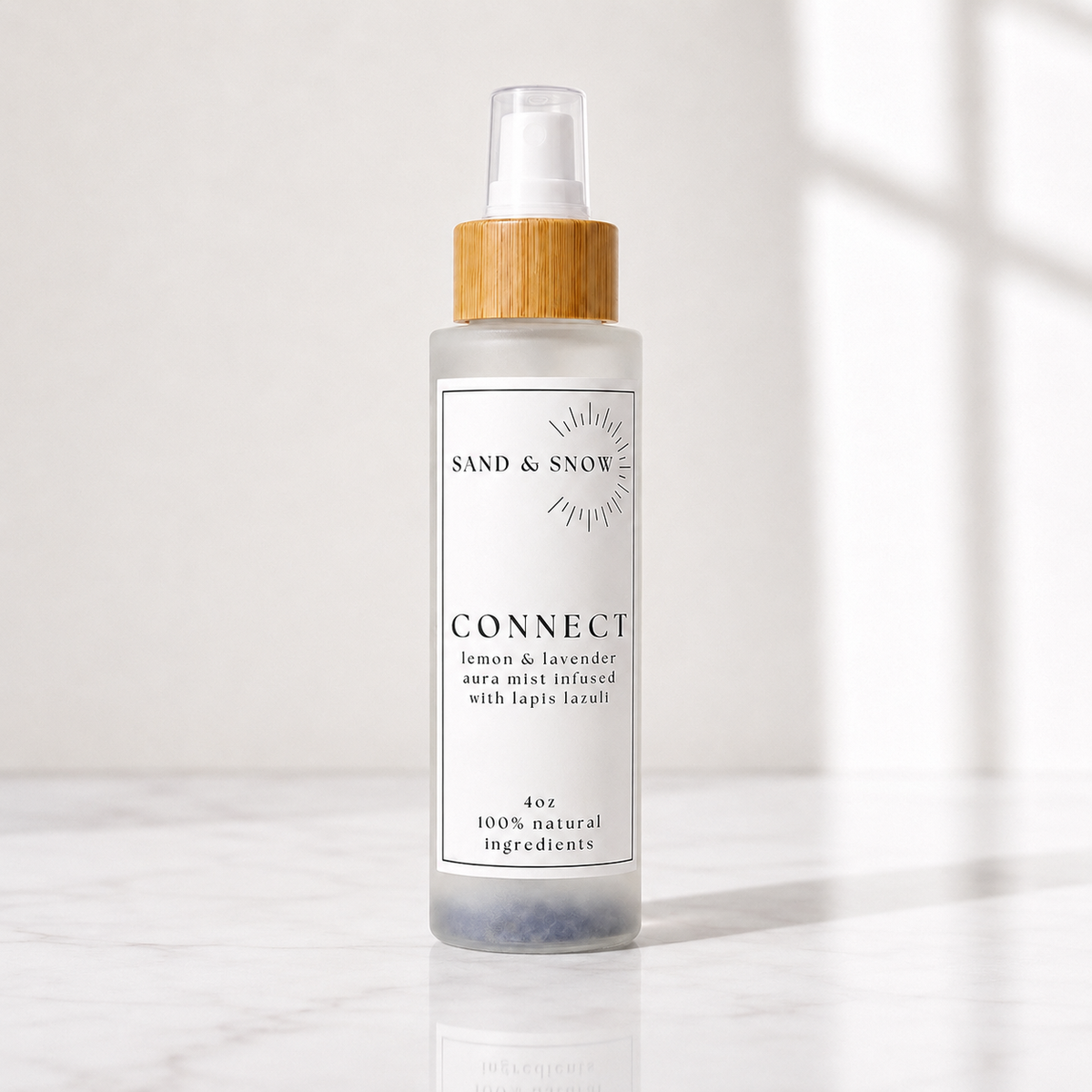 CONNECT | 4oz | Lapis Lazuli Infused Lemon + Lavender Room + Aura Mist