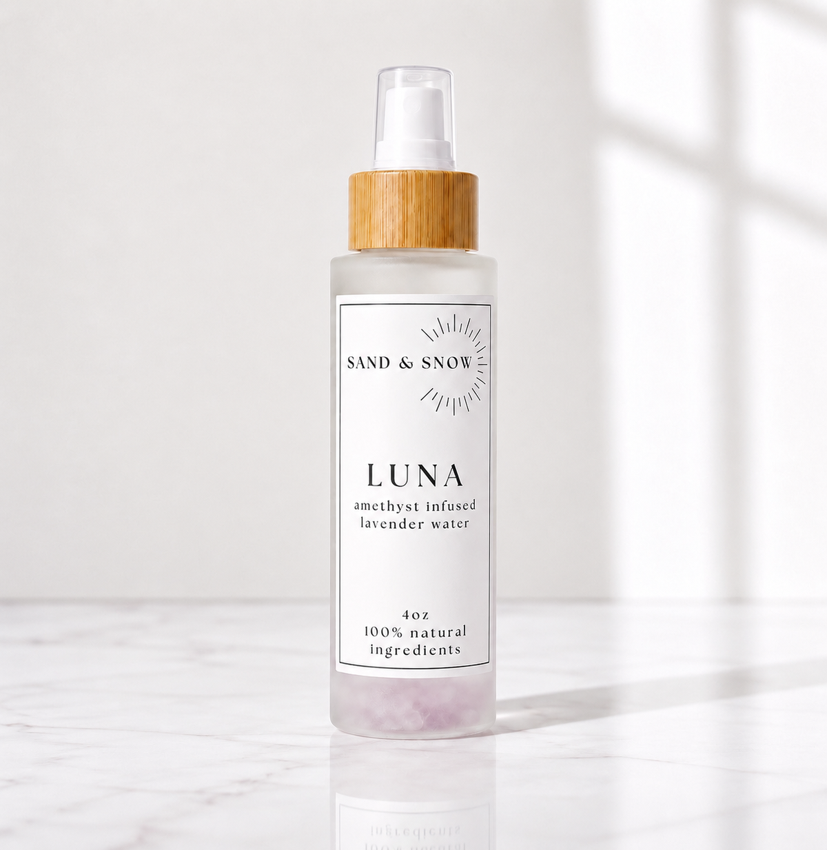LUNA | 4oz | Amethyst Infused Lavender Water Face + Body Mist