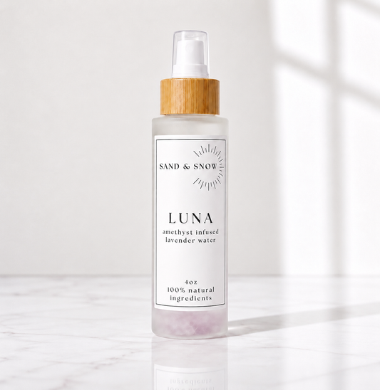 LUNA | 4oz | Amethyst Infused Lavender Water Face + Body Mist