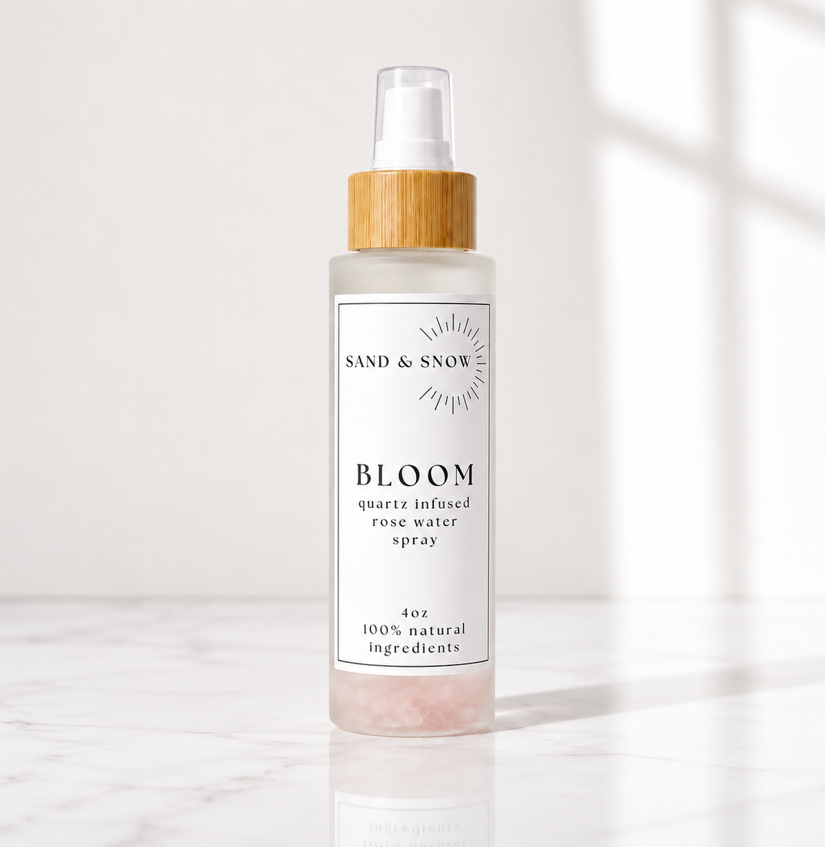 BLOOM | 4oz | Quartz Infused Rose Water Face + Body Mist