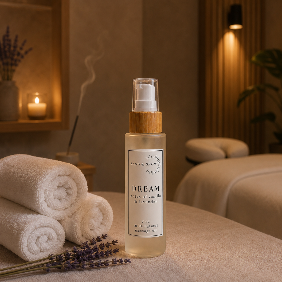 Dream | 2oz | Lavender & Vanilla Massage Oil