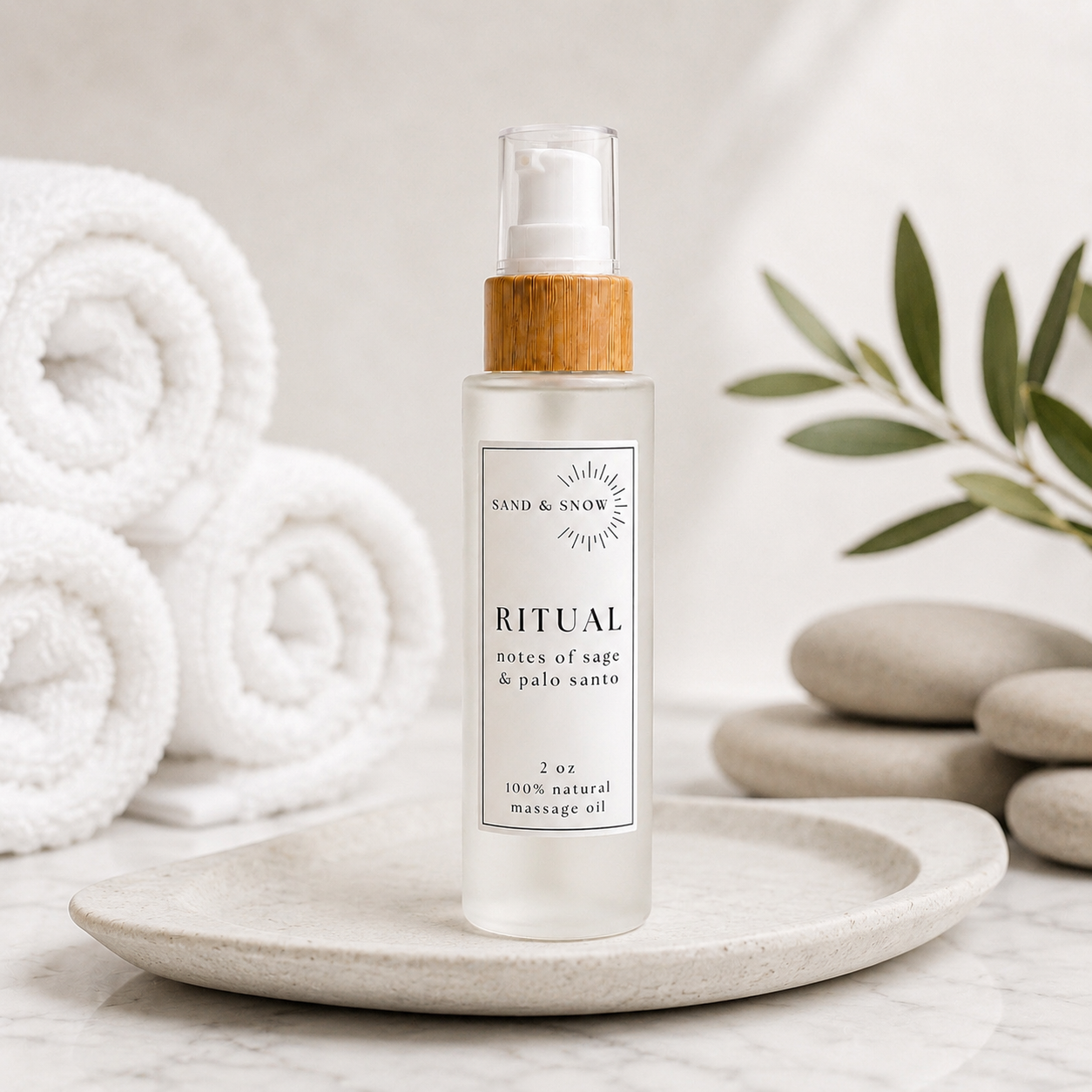 Ritual | 2oz | Palo Santo & Sage Massage Oil