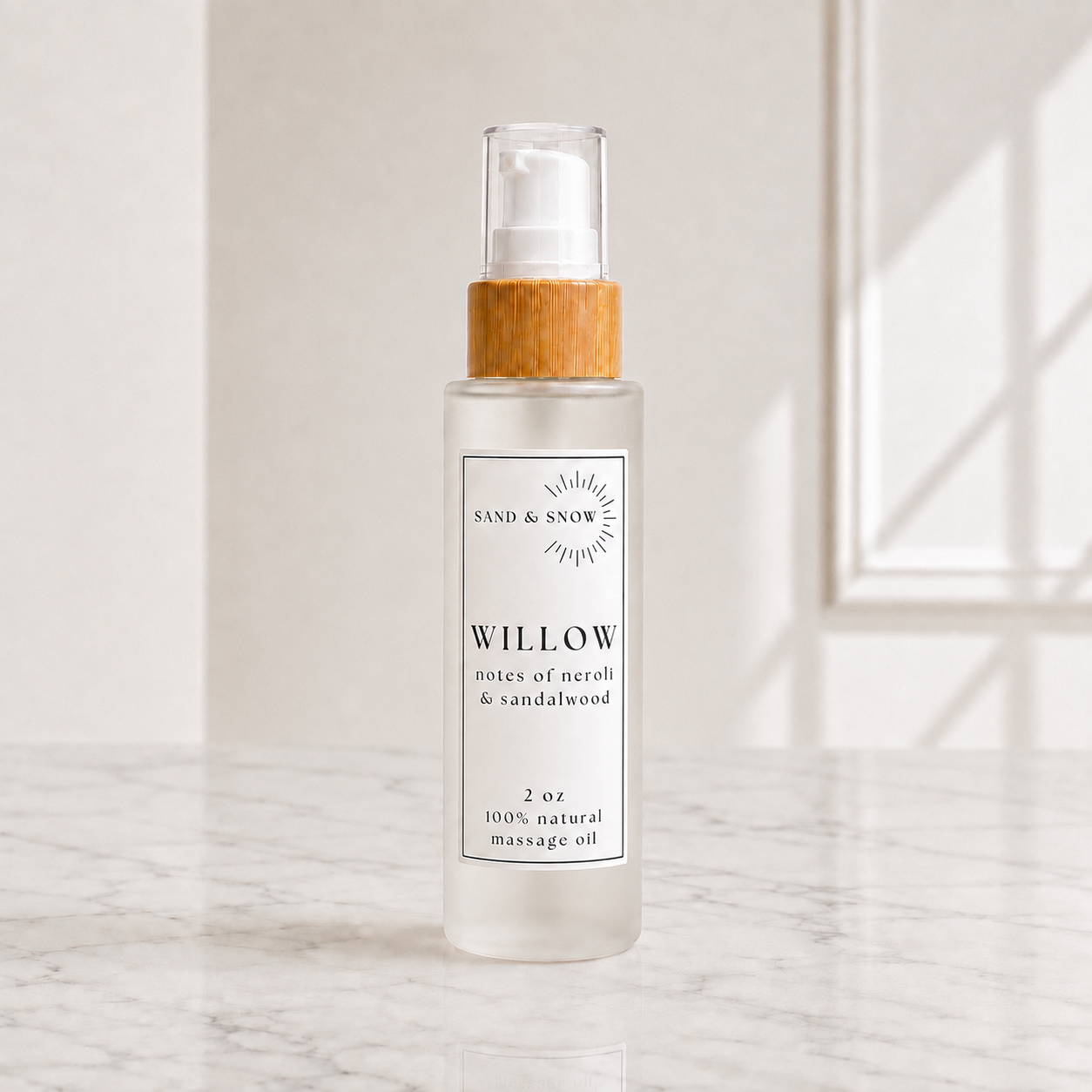 Willow | 2oz | Neroli & Sandalwood Massage Oil