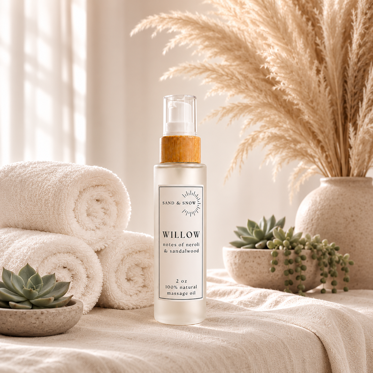Willow | 2oz | Neroli & Sandalwood Massage Oil